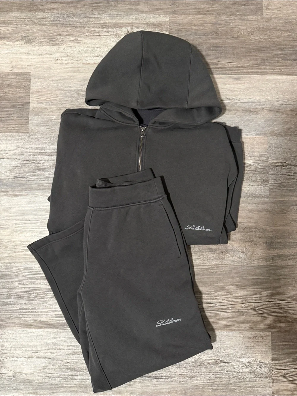 Lululemon Big cozy ultra zip up sweatshirt & big cozy ultra oversized wide leg S